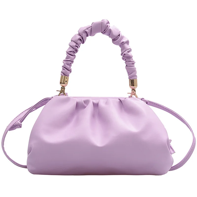 2021 New Candy PU Leather Luxury Ladies Cloud Bags Cross body Shoulder Pleated Handle Womens Bags Small Handbag, White,yellow,green,black,dark purple,light purple
2021 New Candy PU Leather Luxury Ladies Cloud Bags Cross body Shoulder Pleated Handle Womens Bags Small Handbag, White,yellow,green,black,dark purple,light purple