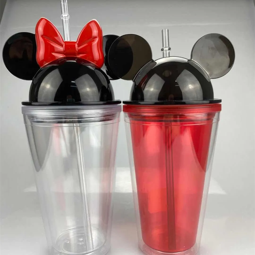 Hot Selling 450 ML Reusable Mickey Acrylic Plastic Mugs tumbler water bottle with Straw, Multi color
Hot Selling 450 ML Reusable Mickey Acrylic Plastic Mugs tumbler water bottle with Straw, Multi color