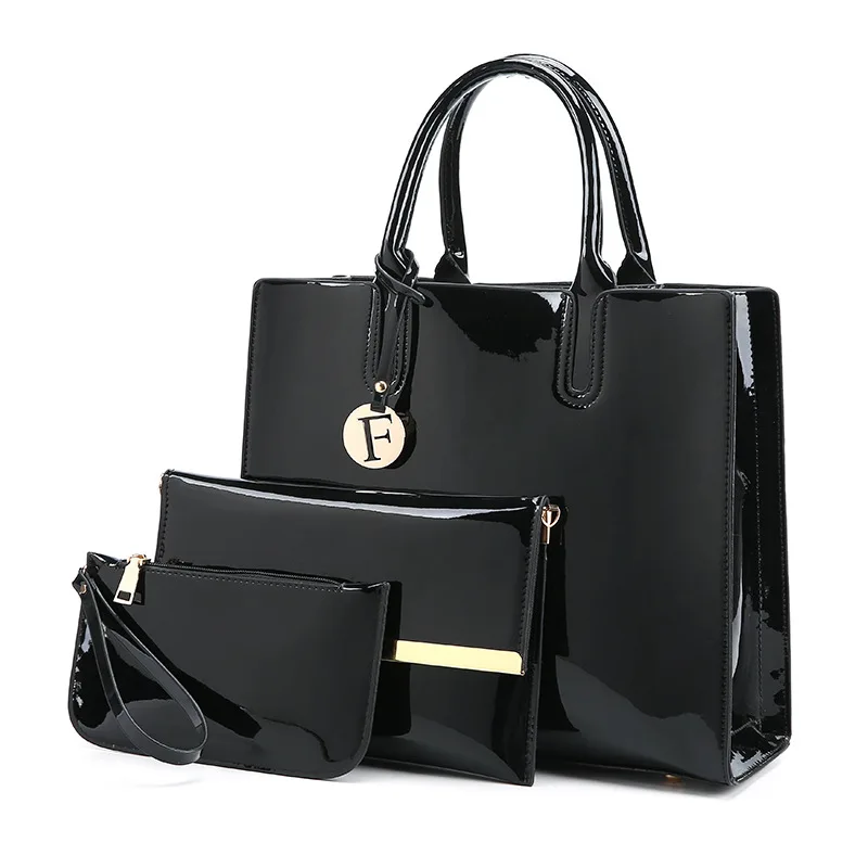HBS32 Wholesale waterproof glossy tote bag sets 3 piece handbags and purse high quality pu leather hand bags women, Picture
HBS32 Wholesale waterproof glossy tote bag sets 3 piece handbags and purse high quality pu leather hand bags women, Picture