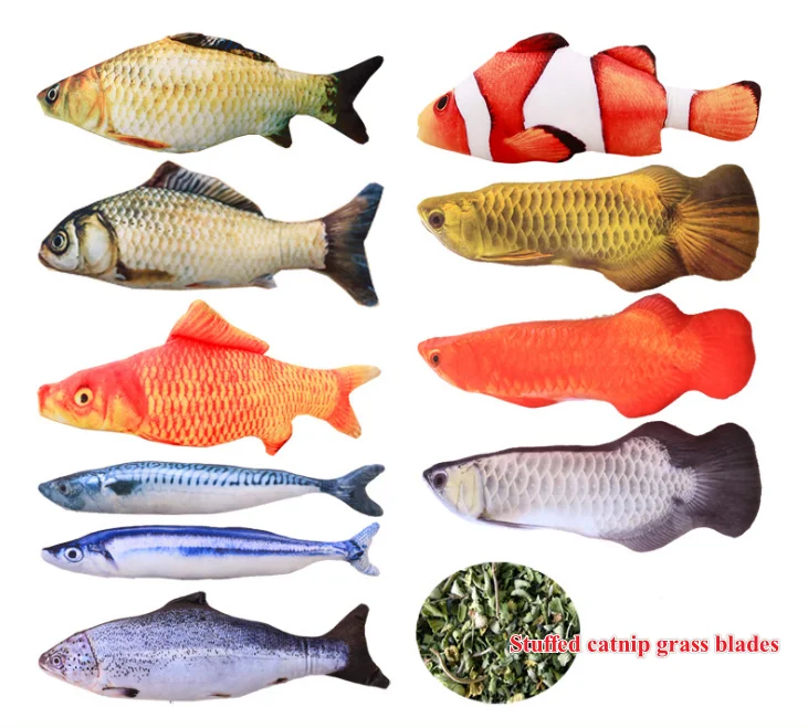 Factory wholesale Plush Simulation Fish Funny Cat Doll Pillow Pet Cat Catnip Fish Toy
Factory wholesale Plush Simulation Fish Funny Cat Doll Pillow Pet Cat Catnip Fish Toy
