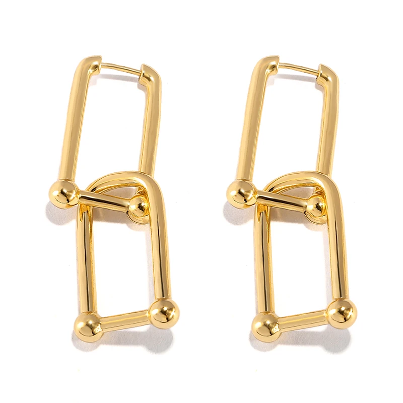 RAKOL EP2637 2022 new arrivals fashion designer double chain earrings women gold plated brass charm earrings
RAKOL EP2637 2022 new arrivals fashion designer double chain earrings women gold plated brass charm earrings