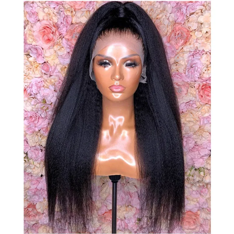 Wholesale Cheap Price Natural black Yaki Straight Human Hair Lace Front Wig New Fashion Hair Style Wigs On Sale
Wholesale Cheap Price Natural black Yaki Straight Human Hair Lace Front Wig New Fashion Hair Style Wigs On Sale