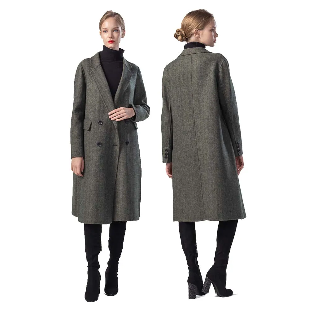 2020 Autumn winter New popular Double Breasted plus size coats 100% Wool warm outwear ladies, Green
2020 Autumn winter New popular Double Breasted plus size coats 100% Wool warm outwear ladies, Green