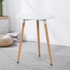 Bazhou Factory Cheap Price Wholesale Home Furniture Wood MDF White Round Dining Table Designs