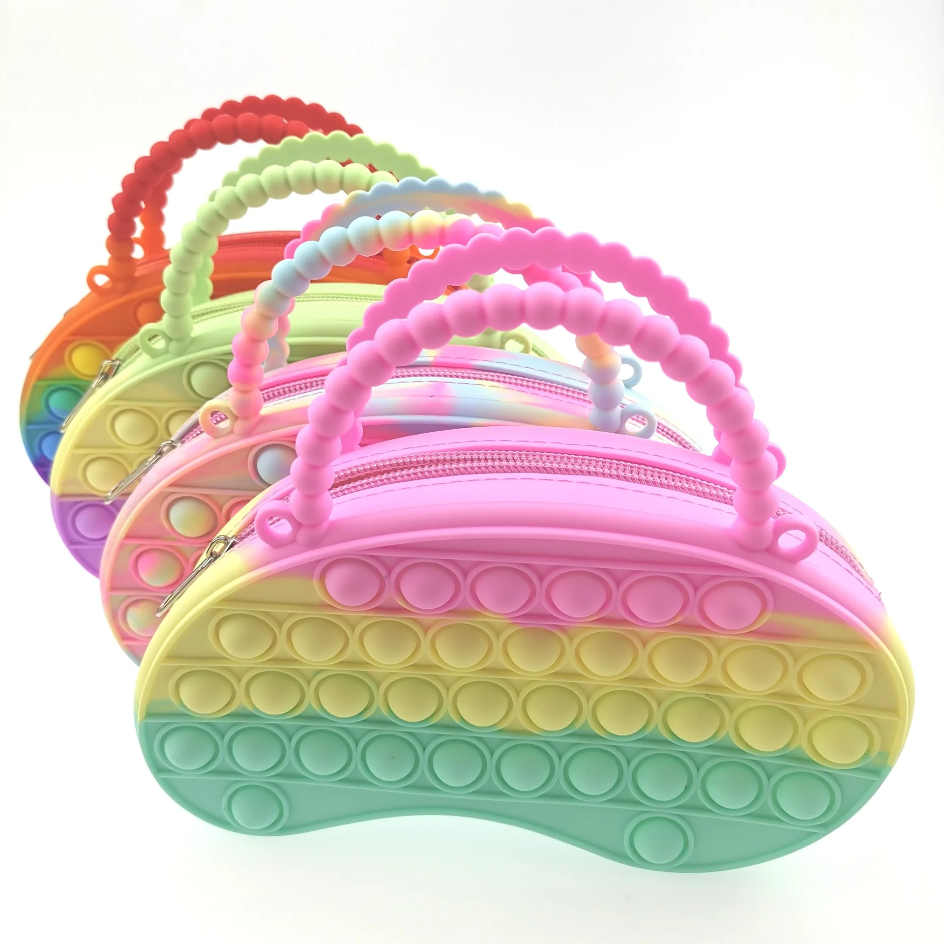 2022 New Creative Cute Zipper Silicone Kids Pop It coin purse Fidget Toy Shoulder Bags Push Bubble Mini Tote Women Hand bags, 4 colors
2022 New Creative Cute Zipper Silicone Kids Pop It coin purse Fidget Toy Shoulder Bags Push Bubble Mini Tote Women Hand bags, 4 colors