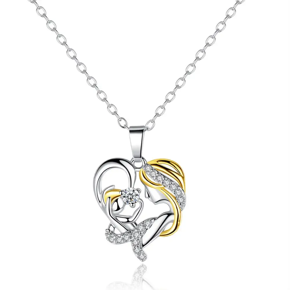 Mother's love necklace zircon Pendant necklace Hundred take Party dress accessories jewelry
Mother's love necklace zircon Pendant necklace Hundred take Party dress accessories jewelry