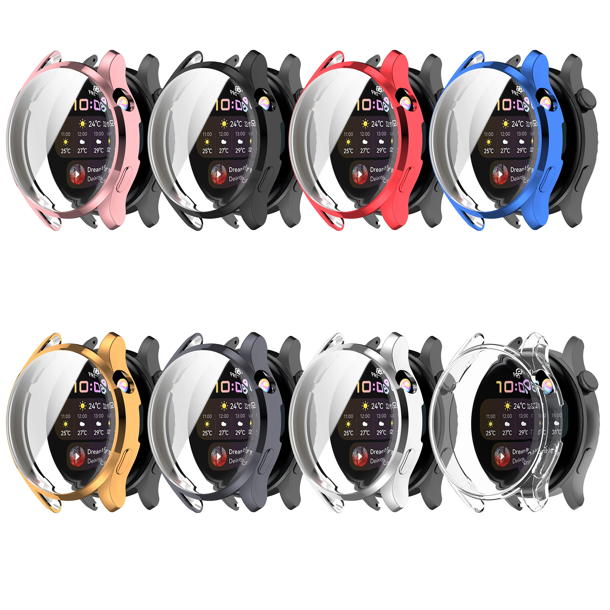 Full Screen Protector Electroplated Cover Plating Soft TPU Watch Protective Case For Huawei Watch3/ watch3 pro
Full Screen Protector Electroplated Cover Plating Soft TPU Watch Protective Case For Huawei Watch3/ watch3 pro