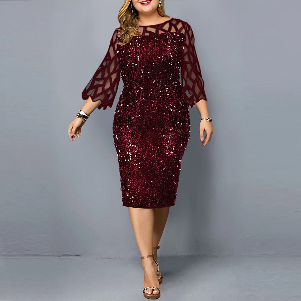 Plus Size Women Summer Dress Elegant Sequin Birthday Party Dresses For Women 2021 New Casual Dress Wedding Evening Outfits, Many
Plus Size Women Summer Dress Elegant Sequin Birthday Party Dresses For Women 2021 New Casual Dress Wedding Evening Outfits, Many
