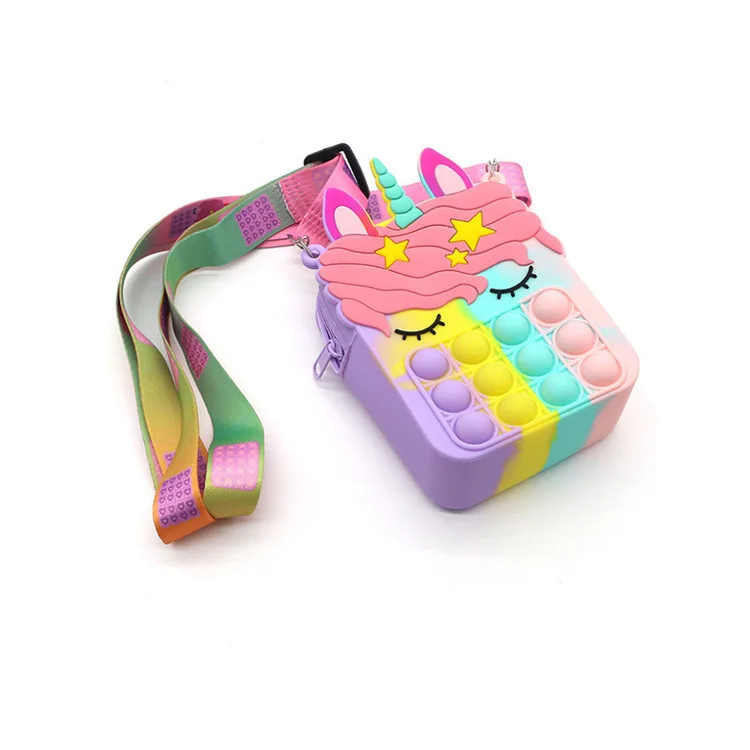 Christmas Gift Fitget Toy Simple Dimples Push Bubble Unicorn Pop Handbags Wallet Pop Purses Bag For Little GirlHot sal
Christmas Gift Fitget Toy Simple Dimples Push Bubble Unicorn Pop Handbags Wallet Pop Purses Bag For Little GirlHot sal