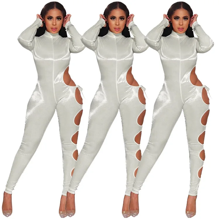 2021 Solid Hollow Out 2 Piece Sets Women Slim Clubwear Bodycon Jumpsuit Female Sexy One Piece
2021 Solid Hollow Out 2 Piece Sets Women Slim Clubwear Bodycon Jumpsuit Female Sexy One Piece