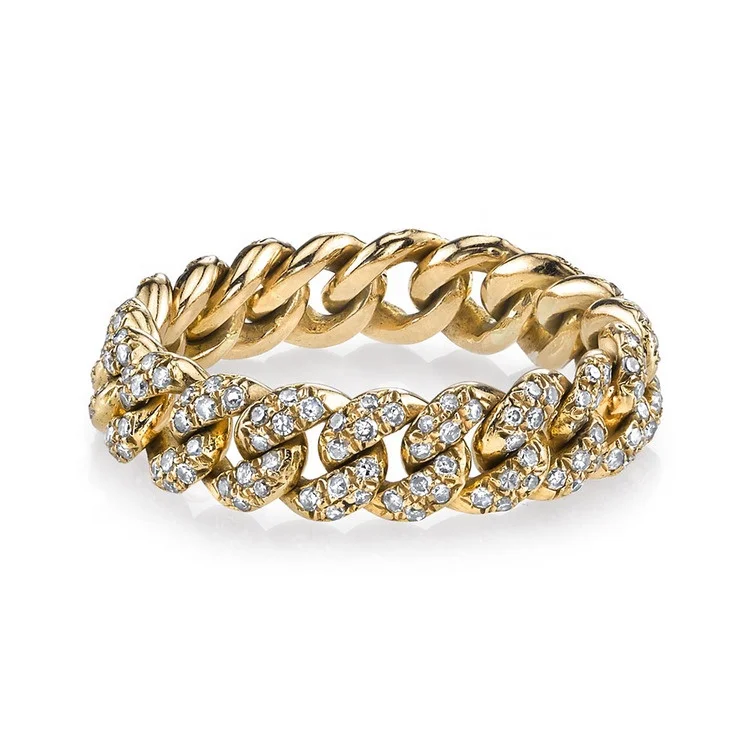 iced out bling moving Miami Cuban link chain ring for women Hip hop Engagement band trendy finger rings
iced out bling moving Miami Cuban link chain ring for women Hip hop Engagement band trendy finger rings