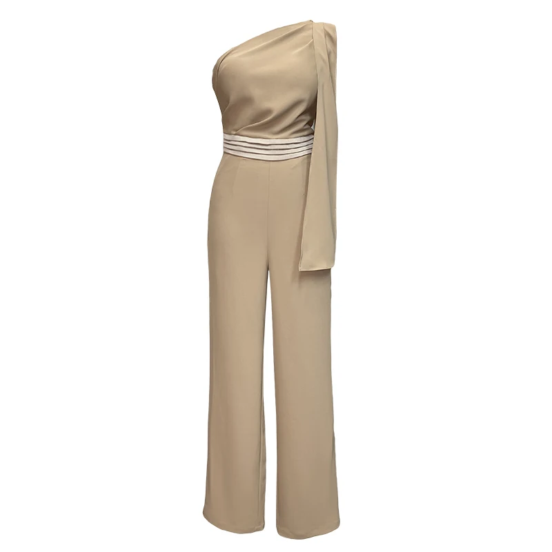 2021Summer Autumn Fashion One Shoulder Sexy Jumpsuit Slim Long Pants Khaki Casual Romper Women
2021Summer Autumn Fashion One Shoulder Sexy Jumpsuit Slim Long Pants Khaki Casual Romper Women