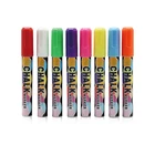 Wet Neon Window Erasable Fluorescent Glow in the Dark Dry Erase White Private Label Liquid Chalk Markers Refillable Pens set