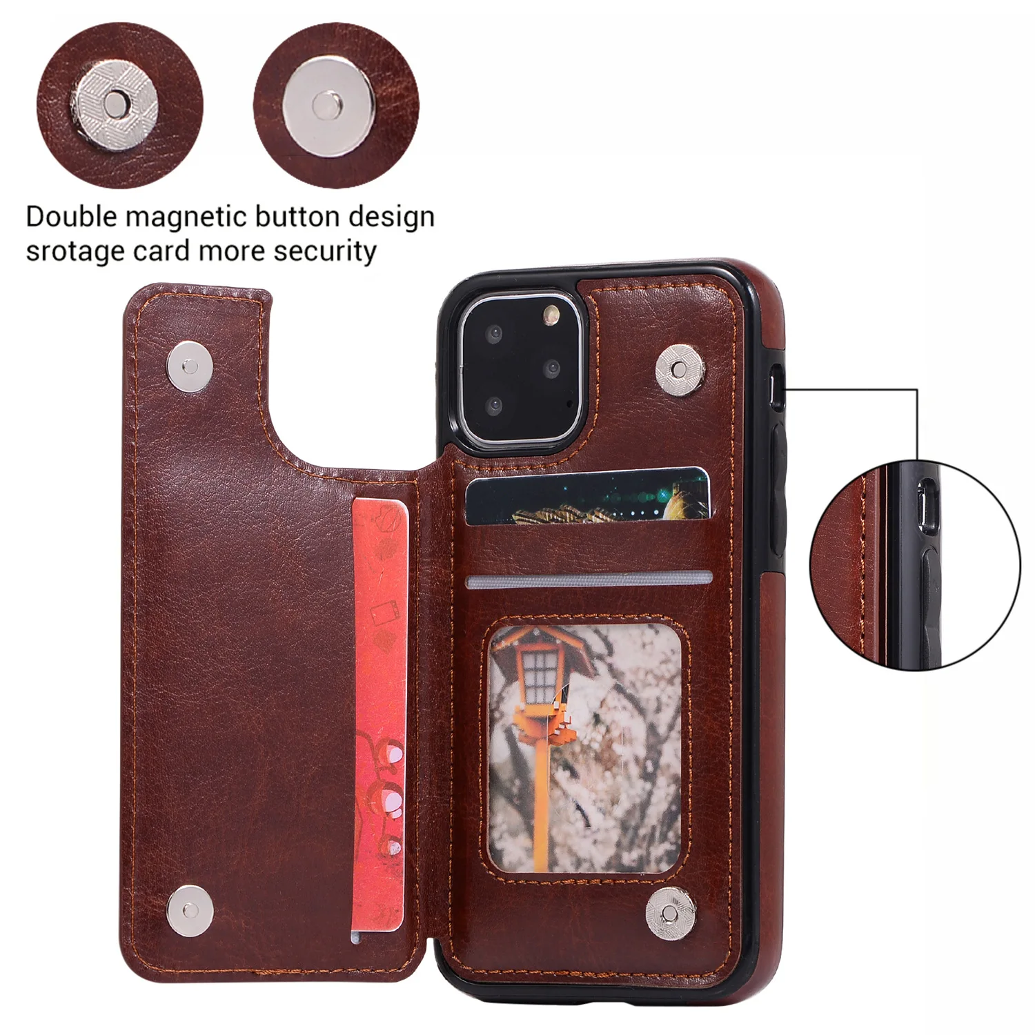 2020 Newest Magnetic Flip Card Holder Case Bag for iPhone 11 pro PU Flip Wallet Leather Case for iPhone 5 6 7 8 X
2020 Newest Magnetic Flip Card Holder Case Bag for iPhone 11 pro PU Flip Wallet Leather Case for iPhone 5 6 7 8 X