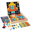 Mosaic jigsaw puzzle multi-functional learning box Math learning toys shape create learning puzzle
