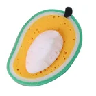 New Kitchen Tool Lovely Fruit Dish Washing Cleaning Cloth Gadget Sponge Scouring(None Strawberry 11.7 * 14.5 cm)