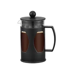 Coffee Press French Coffee Customizable Pyrex Glass 350Ml 600Ml Portable Travel French Press Coffee Make For Sale