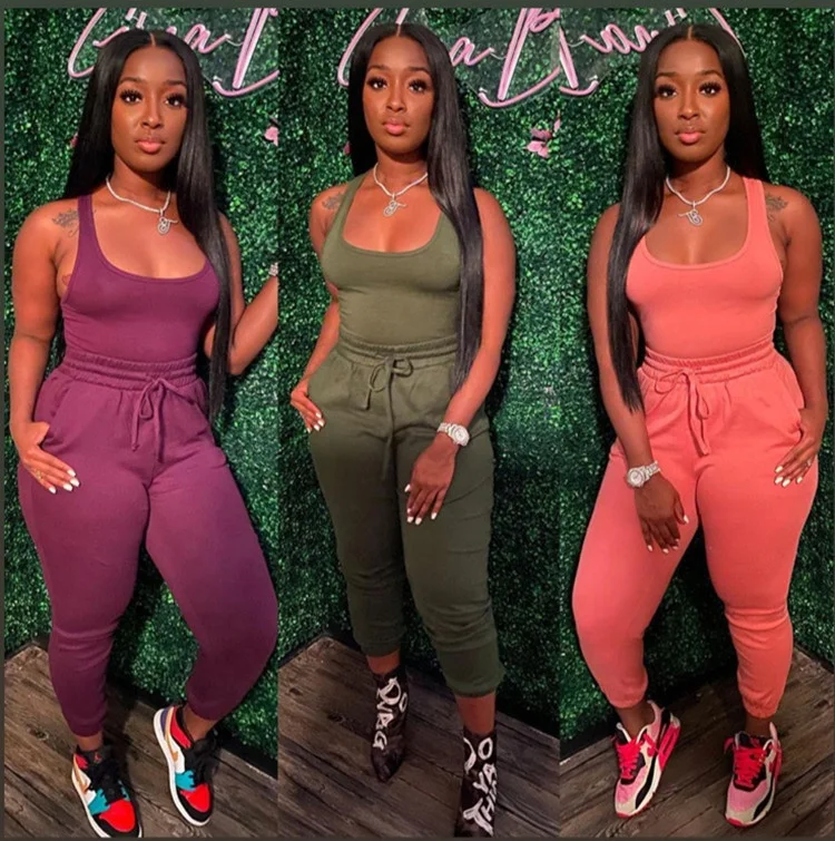 2022 New style Women Sexy Club Tracksuit Halter Neck Crop Top Pants Set 2 Piece Outfits, Picture color
2022 New style Women Sexy Club Tracksuit Halter Neck Crop Top Pants Set 2 Piece Outfits, Picture color