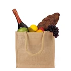Promotional eco high quality custom cheap printing burlap shopping bag jute