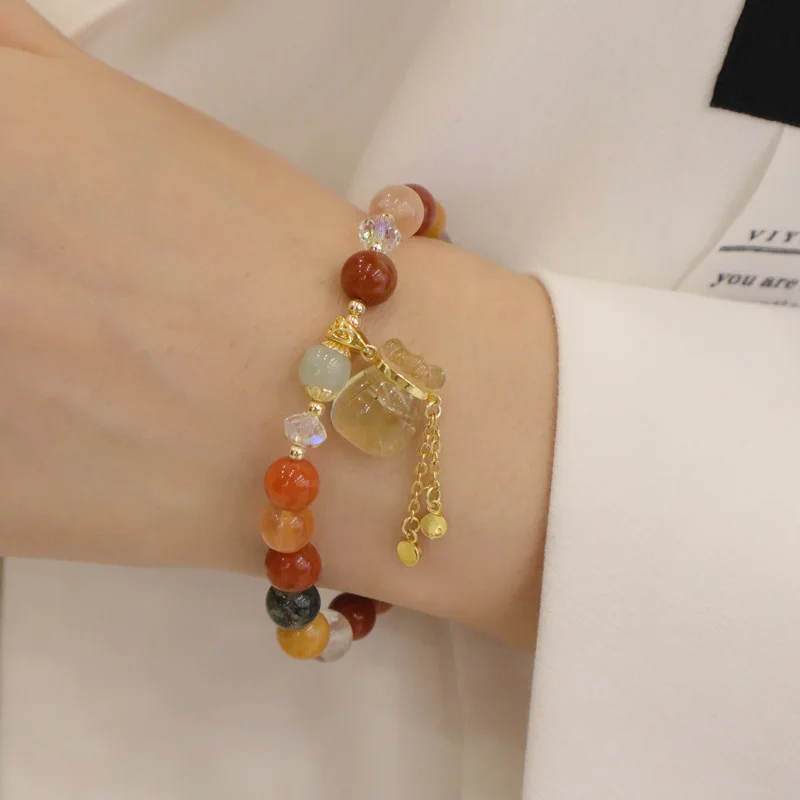 2022 Trendy Colorful Fu Lu Shou Crystal Beaded Bracelet Adjustable Topaz Quartz Charm Bracelet For Women Gifts
2022 Trendy Colorful Fu Lu Shou Crystal Beaded Bracelet Adjustable Topaz Quartz Charm Bracelet For Women Gifts