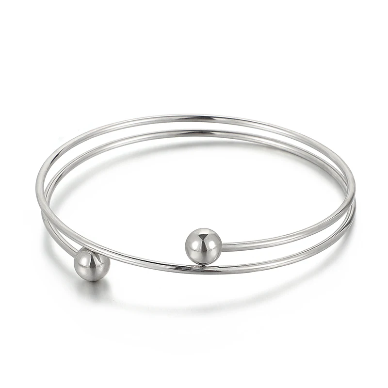2020 New Product Classic Accessories Charm Bracelet Women Stainless Steel Bangle Bracelet, Silver
2020 New Product Classic Accessories Charm Bracelet Women Stainless Steel Bangle Bracelet, Silver