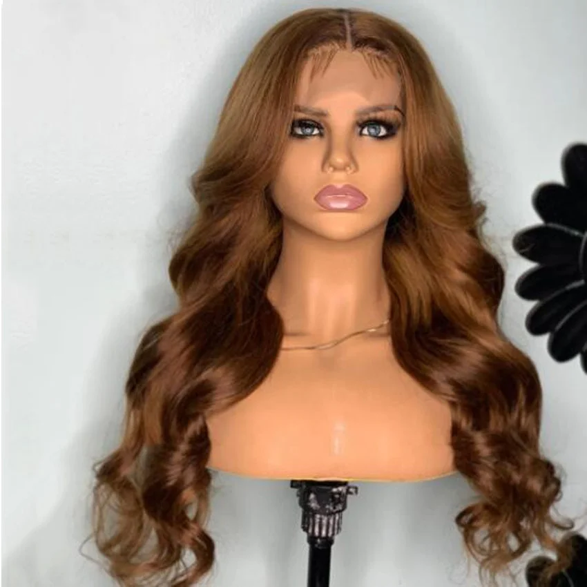 100% virgin brazilian human hair 13X4 lace front wig body wavy wholesale brown color lace frontal human hair wig for black women
100% virgin brazilian human hair 13X4 lace front wig body wavy wholesale brown color lace frontal human hair wig for black women