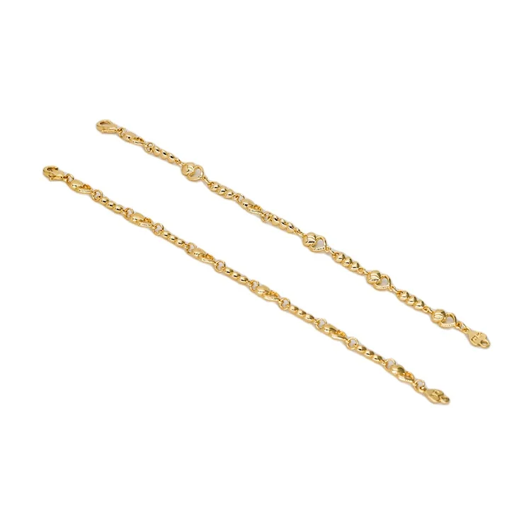 Good quality hot sale pave heart chain bracelet convenient curb chain bracelets sweet bracelet for honeymoon, Gold
Good quality hot sale pave heart chain bracelet convenient curb chain bracelets sweet bracelet for honeymoon, Gold