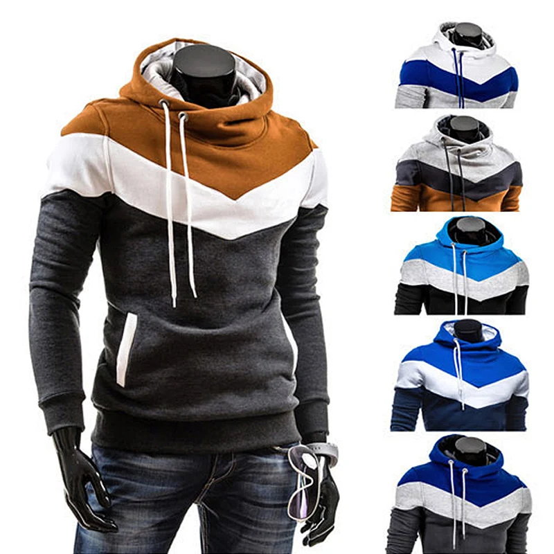 New Fashion Men Spring Autumn Color Matching Patchwork Long Sleeve Hoodies Pockets Outdoor Sports Casual Tops Jacket Hoodies
New Fashion Men Spring Autumn Color Matching Patchwork Long Sleeve Hoodies Pockets Outdoor Sports Casual Tops Jacket Hoodies
