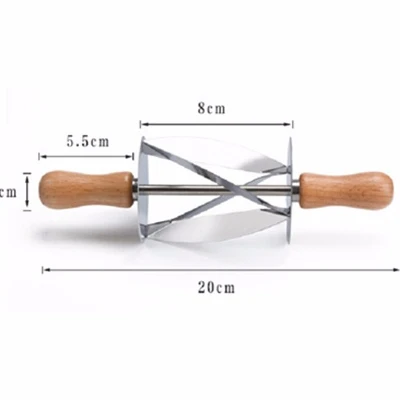 Baking Tools Croissant Stainless Steel Croissant Skin Cutter Croissant Knife of cake tools, Silver
Baking Tools Croissant Stainless Steel Croissant Skin Cutter Croissant Knife of cake tools, Silver