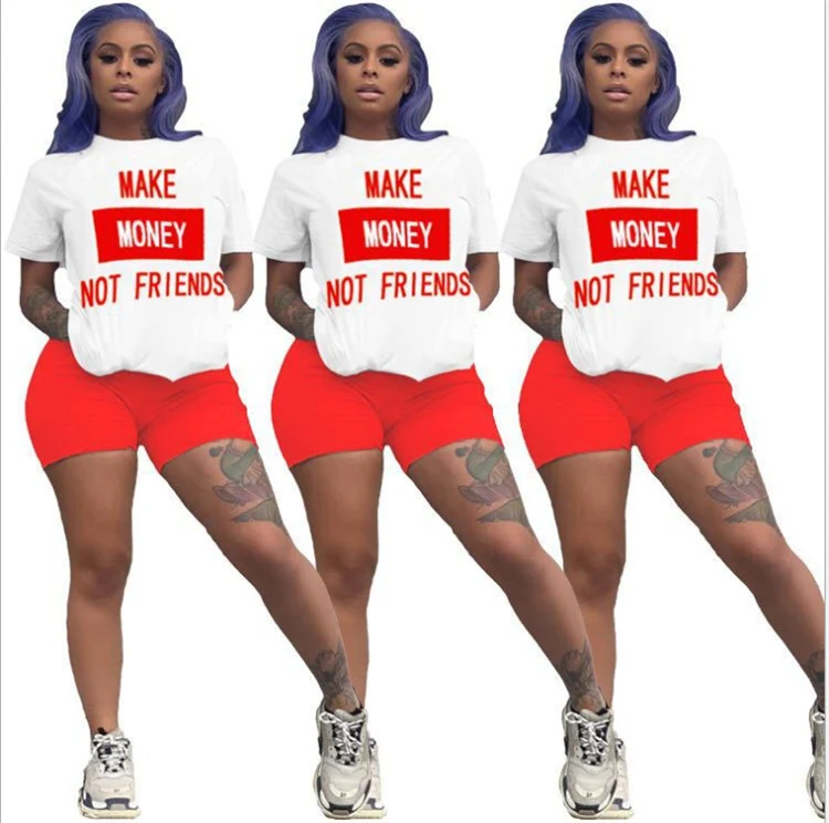 2021 Summmer Short Sleeve T Shirt Shorts Woman Casual Two Piece Set, Customized color
2021 Summmer Short Sleeve T Shirt Shorts Woman Casual Two Piece Set, Customized color