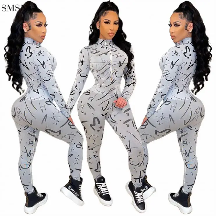 New Style Printed Casual Zipper Womens Fall Clothing Elegant One Piece Women Jumpsuit Long Sleeve Jumpsuit For Women
New Style Printed Casual Zipper Womens Fall Clothing Elegant One Piece Women Jumpsuit Long Sleeve Jumpsuit For Women