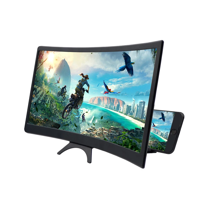 Curved screen magnifier Hd mobile video amplifier 3d mobile phone mobile scaffold Folding screen display Zoom in cell phone, Balck
Curved screen magnifier Hd mobile video amplifier 3d mobile phone mobile scaffold Folding screen display Zoom in cell phone, Balck