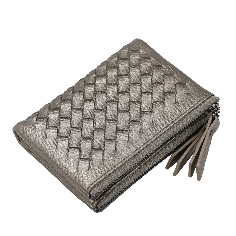 Classic Woven Women Card Wallet Fashion Luxury Short Lady Pocket Purse Credit Card Holder Zipper Woven Wallet
Classic Woven Women Card Wallet Fashion Luxury Short Lady Pocket Purse Credit Card Holder Zipper Woven Wallet