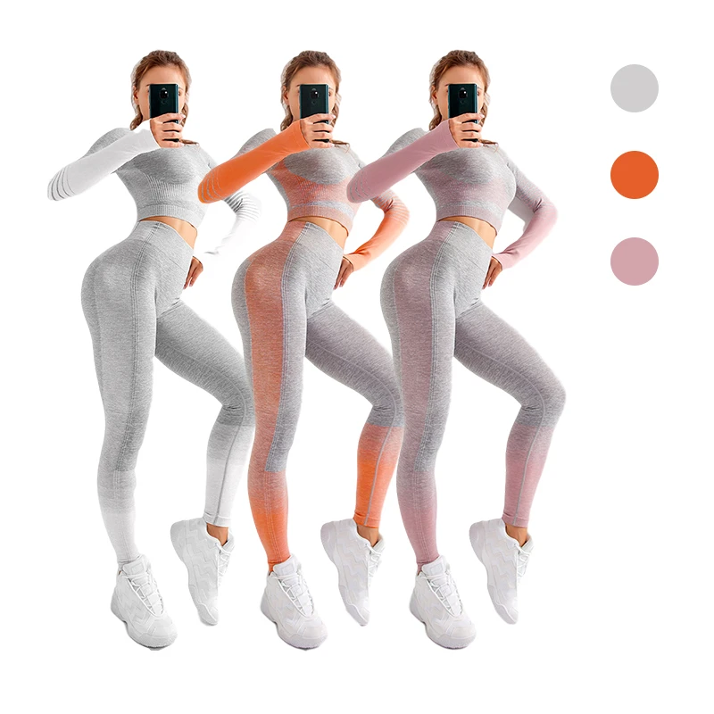 New Women's Long Sleeve Top Gym Leggings Running Tights Sportswear Tracksuit Sports Suit For Fitness Clothing Yoga Set, Customized colors
New Women's Long Sleeve Top Gym Leggings Running Tights Sportswear Tracksuit Sports Suit For Fitness Clothing Yoga Set, Customized colors