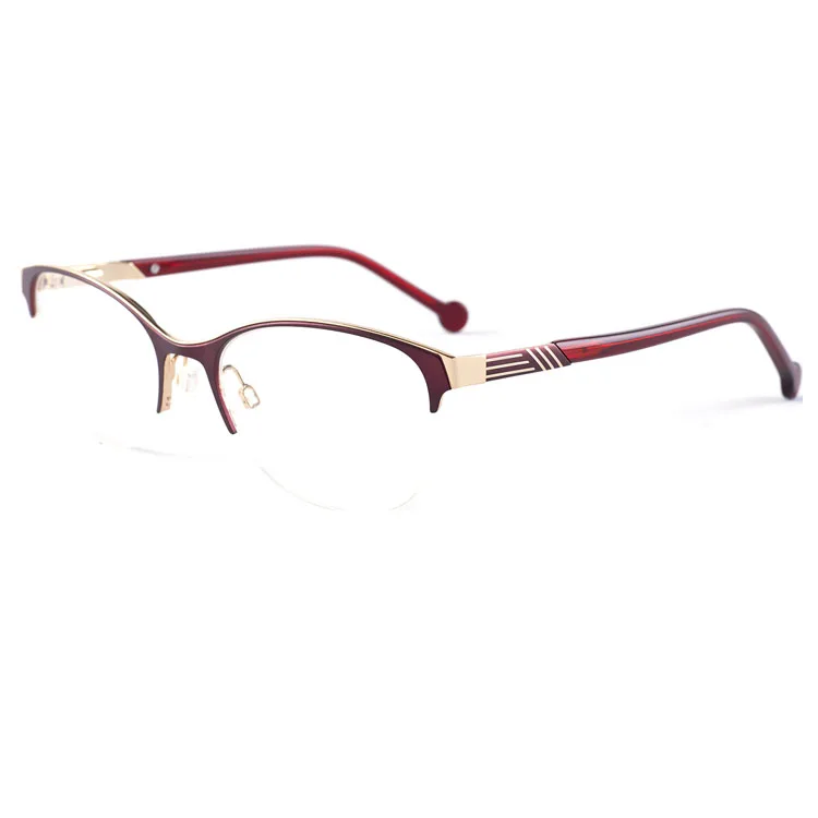 

Half rim spectacle frames metal metal frame glasses, latest metal optical frames, Avalaible