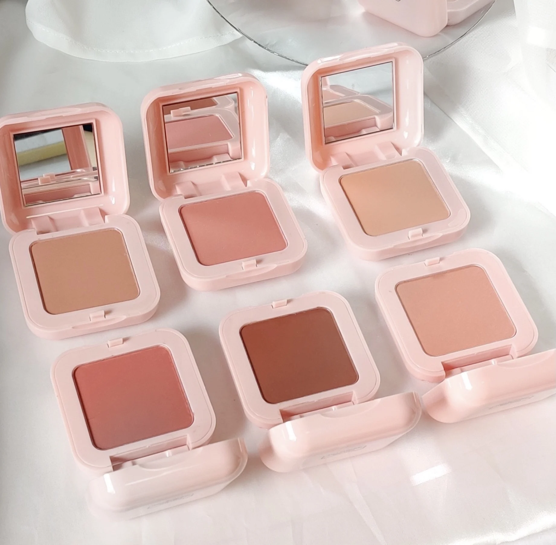 

New Arrivals Cheap Price Pink Packing 6 colors Cream Blush Custom Logo Face Single Blusher private label
