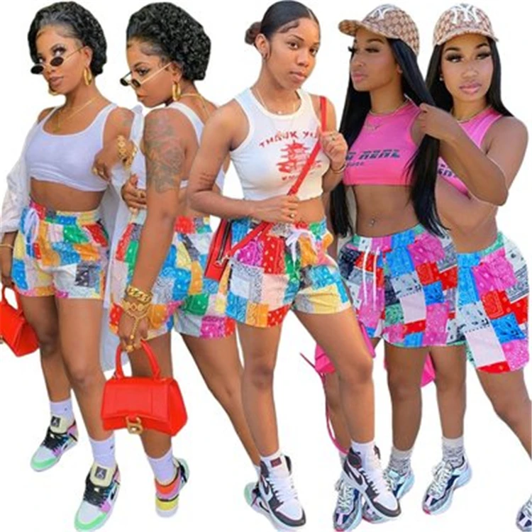 Summer New Plus Size Loose Pants Women Paisley Beach Pants Short Trousers Bandana Shorts, Picture
Summer New Plus Size Loose Pants Women Paisley Beach Pants Short Trousers Bandana Shorts, Picture