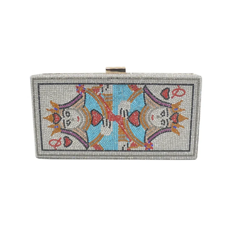 Wholesale handbag Poker Red Peach Q Rubber Diamond Dinner Bag Clutch small chain bags women handbags ladies, As picture or customized make
Wholesale handbag Poker Red Peach Q Rubber Diamond Dinner Bag Clutch small chain bags women handbags ladies, As picture or customized make