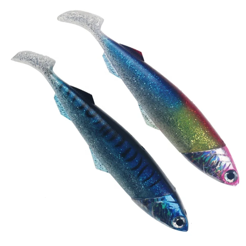 Lead head fish realistic Fishing soft lure 2021 Pesca Shiny bait One head and two tail suit, 2colors
Lead head fish realistic Fishing soft lure 2021 Pesca Shiny bait One head and two tail suit, 2colors