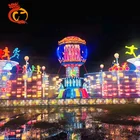 Outdoor realistic chinese new year dragon lantern led festival for sale