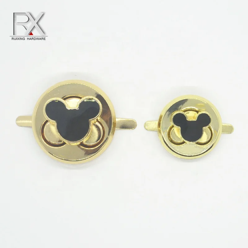 custom zinc alloy 31 mm mickey mouse decoration turn lock drop glue twist lock bag parts accessories for handbag purse luggage
custom zinc alloy 31 mm mickey mouse decoration turn lock drop glue twist lock bag parts accessories for handbag purse luggage