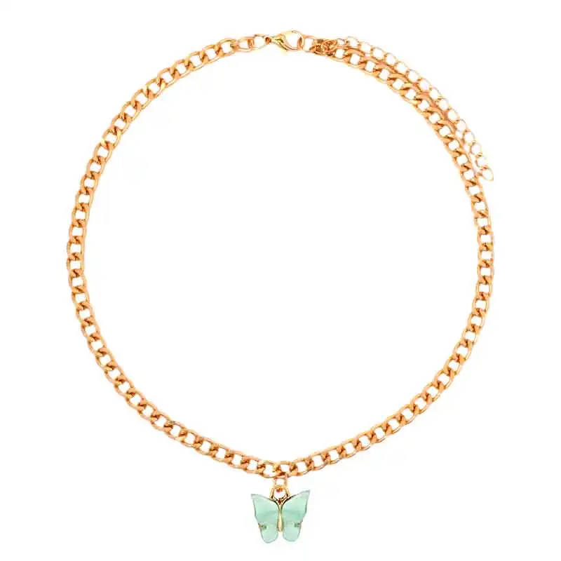 Charm Butterfly Necklace Romantic Gold Plated Stainless Steel Chain Cubic Zircon Butterfly Jewelry Pendant Necklace, 10 colors
Charm Butterfly Necklace Romantic Gold Plated Stainless Steel Chain Cubic Zircon Butterfly Jewelry Pendant Necklace, 10 colors
