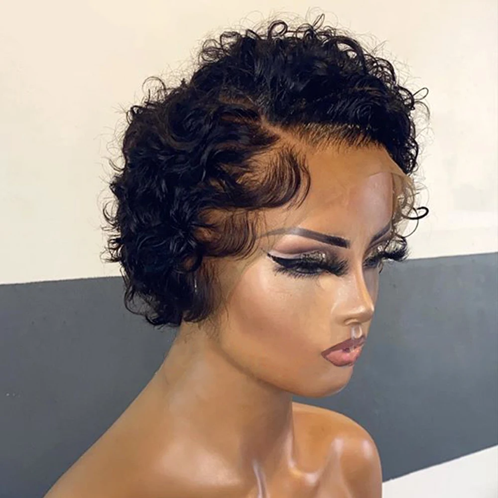 13X4 Short Pixie Cut Wigs Human Hair Lace Front Wigs for Women Short Bob Water Wave pixie cut wig 100% Brazilian Virgin Hair
13X4 Short Pixie Cut Wigs Human Hair Lace Front Wigs for Women Short Bob Water Wave pixie cut wig 100% Brazilian Virgin Hair