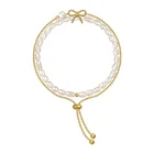 Hand Ring Contracted Pearl Bow Hand Chain 2 Sets Of INS Wind Hand Ring Web Celebrity Temperament Hand