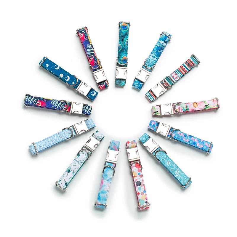 Wholesale Personalized Custom Designers Print Dog Accessories Luxury Pet Collars Adjustable Padded Dog Collar
Wholesale Personalized Custom Designers Print Dog Accessories Luxury Pet Collars Adjustable Padded Dog Collar