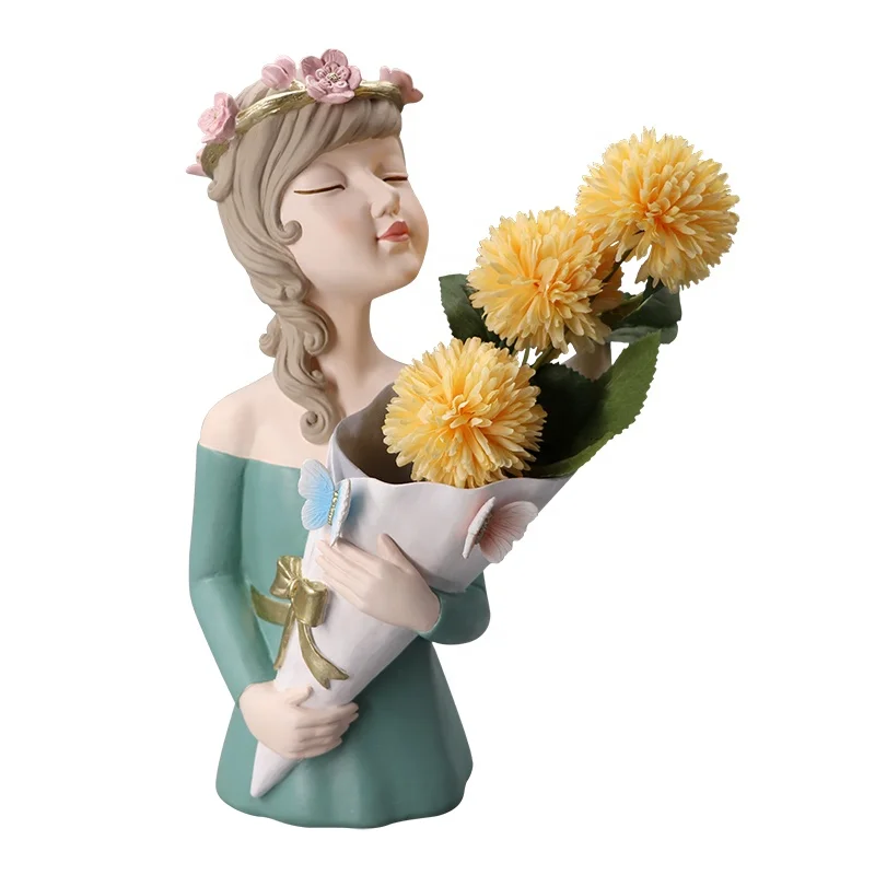 2021 modern Europe Tabletop vase decoration birthday gift home decor flower vase girl bowknot resin crafts wedding vases nordic
2021 modern Europe Tabletop vase decoration birthday gift home decor flower vase girl bowknot resin crafts wedding vases nordic
