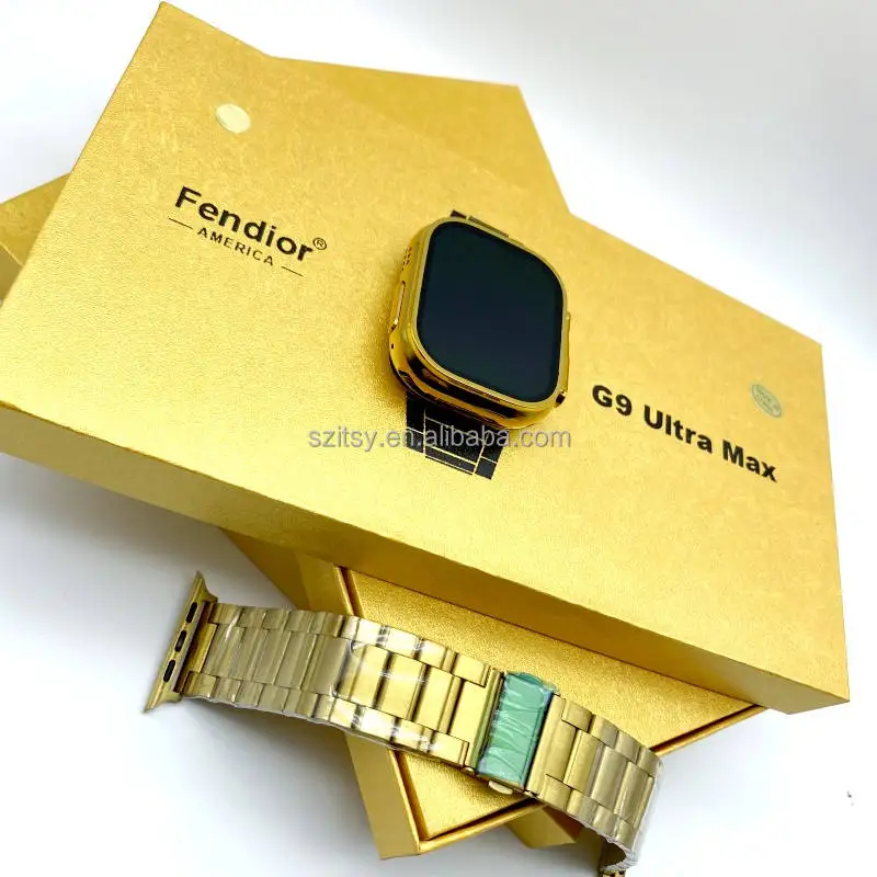 Hot Selling G9 Ultra max Smart watch Waterproof Wireless Charging Heart Rate Tracker Sleep Tracker Android smart watch 2023
Hot Selling G9 Ultra max Smart watch Waterproof Wireless Charging Heart Rate Tracker Sleep Tracker Android smart watch 2023