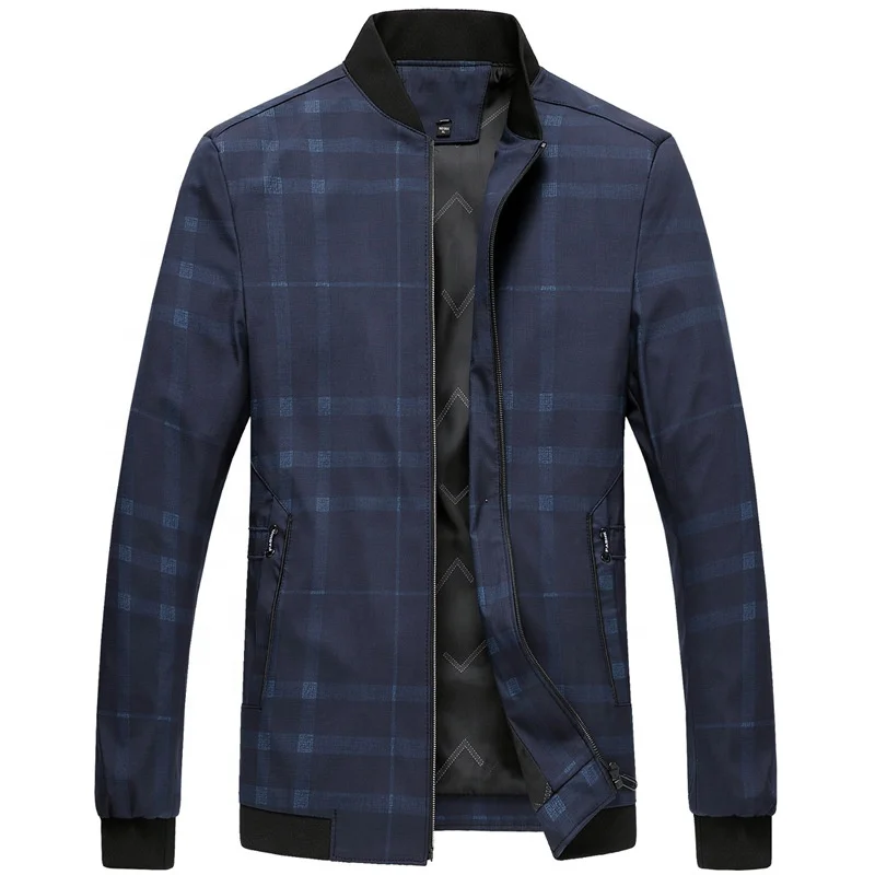 Plaid Pattern Business Men's Casual Stand Collar Jacket Father's Slim Casual Jacket Factory Custom Men's Clothing, Pictures
Plaid Pattern Business Men's Casual Stand Collar Jacket Father's Slim Casual Jacket Factory Custom Men's Clothing, Pictures