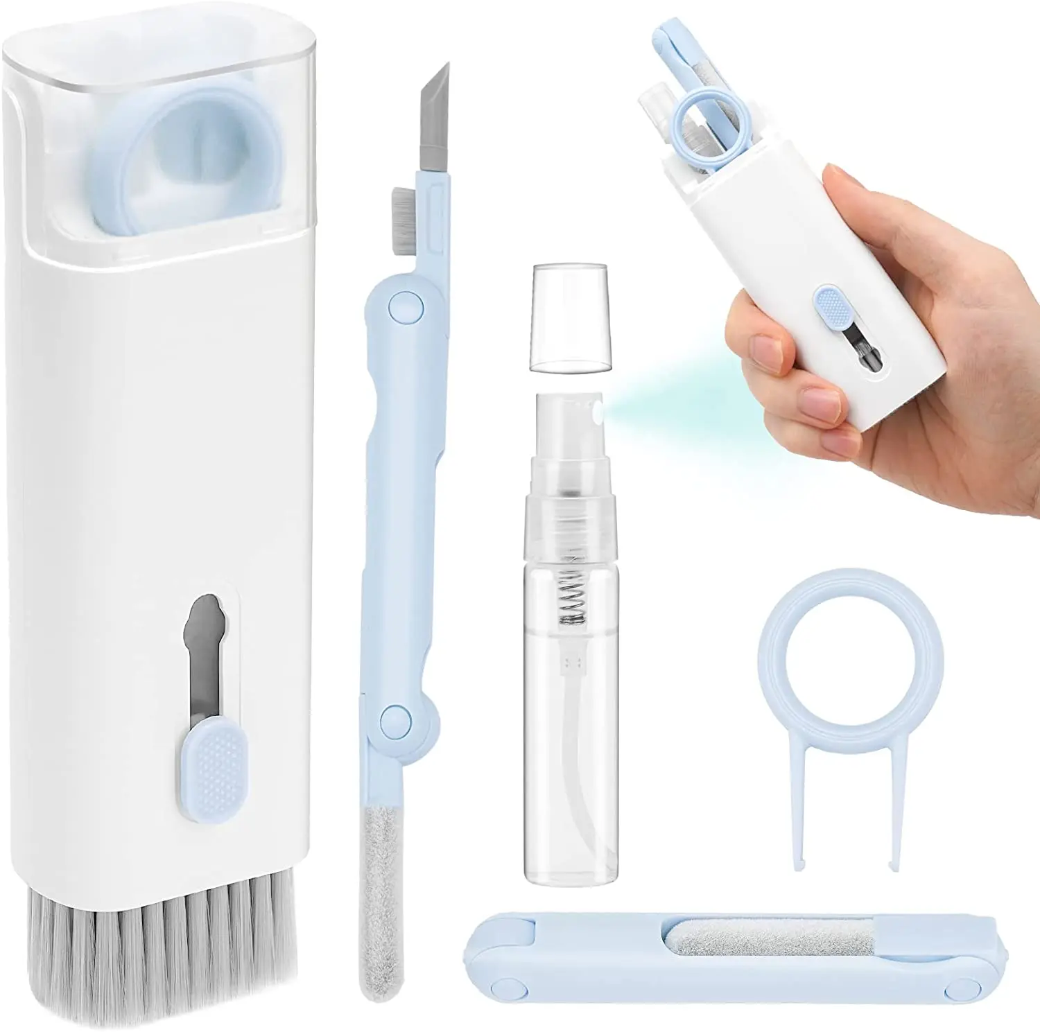Upgrade Multifunctional 7 in 1 Electronic Cleaner Kit mac Keyboard Cleaner Kit and Screen Cleaner with Cleaning Brush
Upgrade Multifunctional 7 in 1 Electronic Cleaner Kit mac Keyboard Cleaner Kit and Screen Cleaner with Cleaning Brush