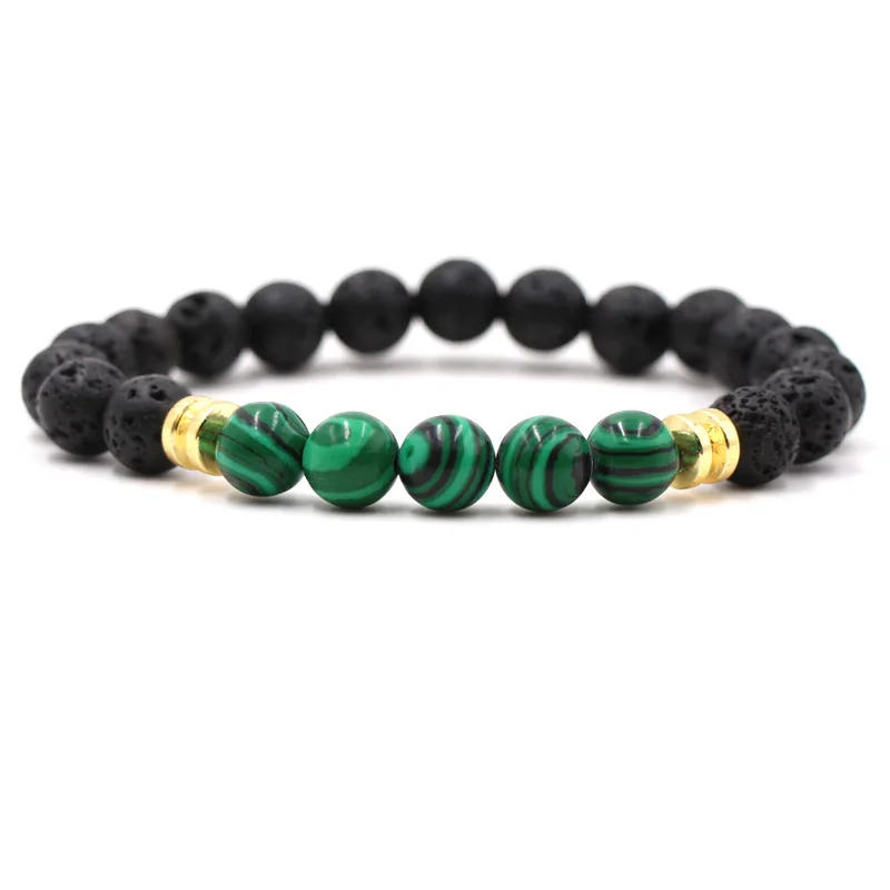 8mm malachite Beads Black Lava Stone Balance Beads Buddha Prayer Essential Oil Diffuser Bracelet Jewelry
8mm malachite Beads Black Lava Stone Balance Beads Buddha Prayer Essential Oil Diffuser Bracelet Jewelry